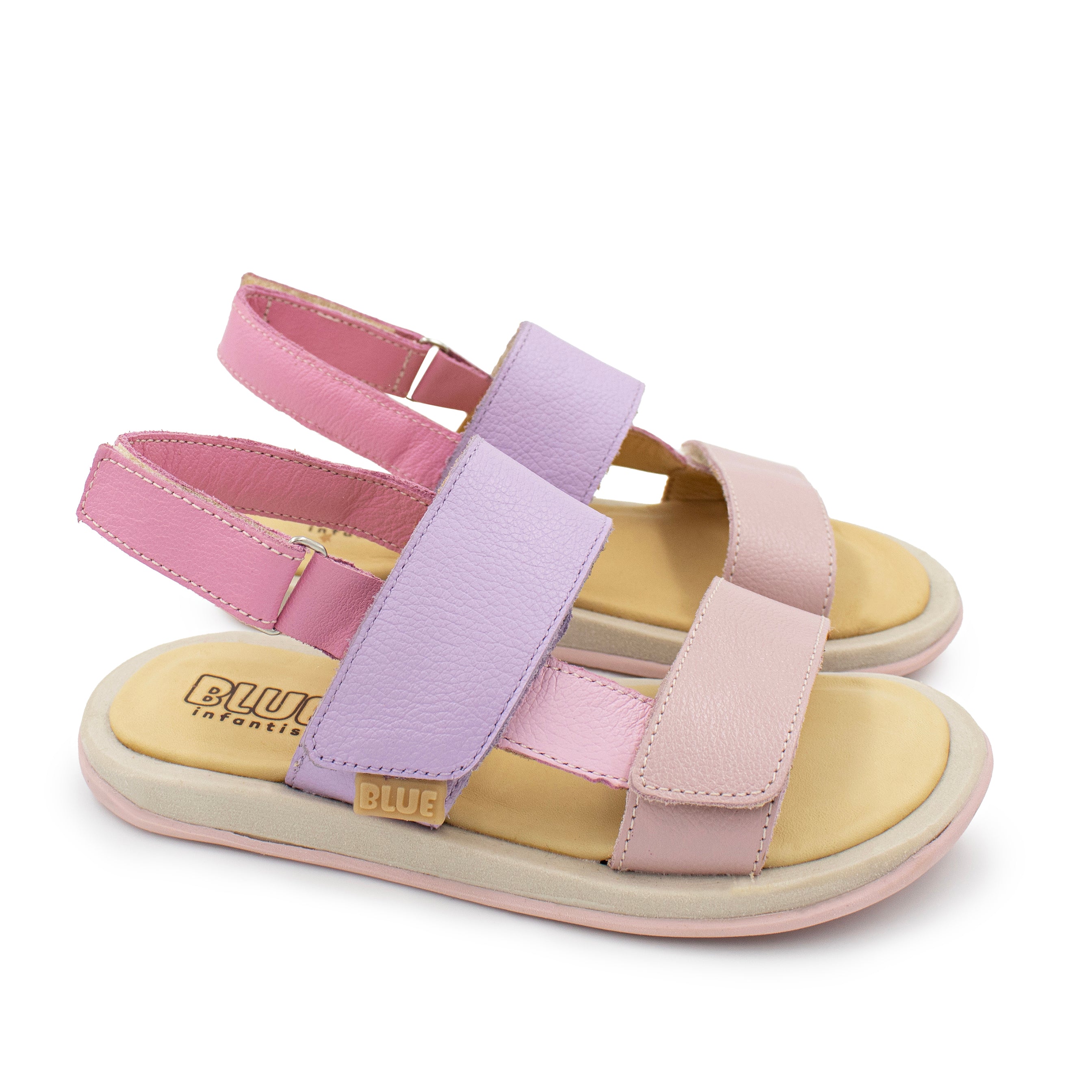 Sandalia Blue Infantis Paty Rosada/Lila