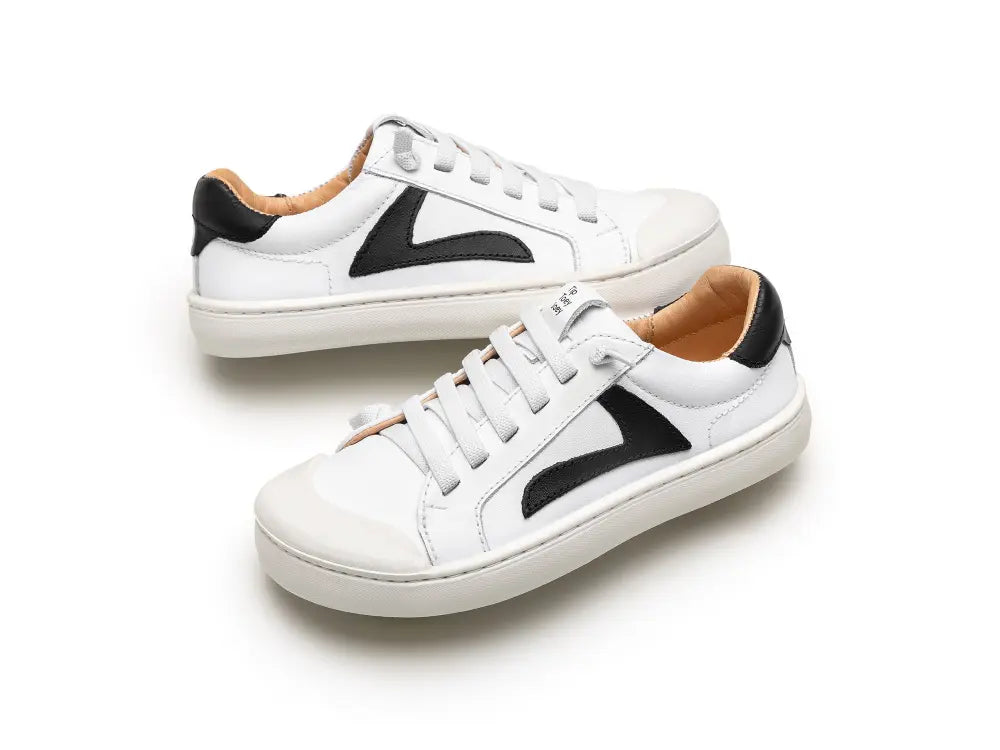 Calzado Infantil Barefoot Tip Toey Joey Ground Blanco/Negro