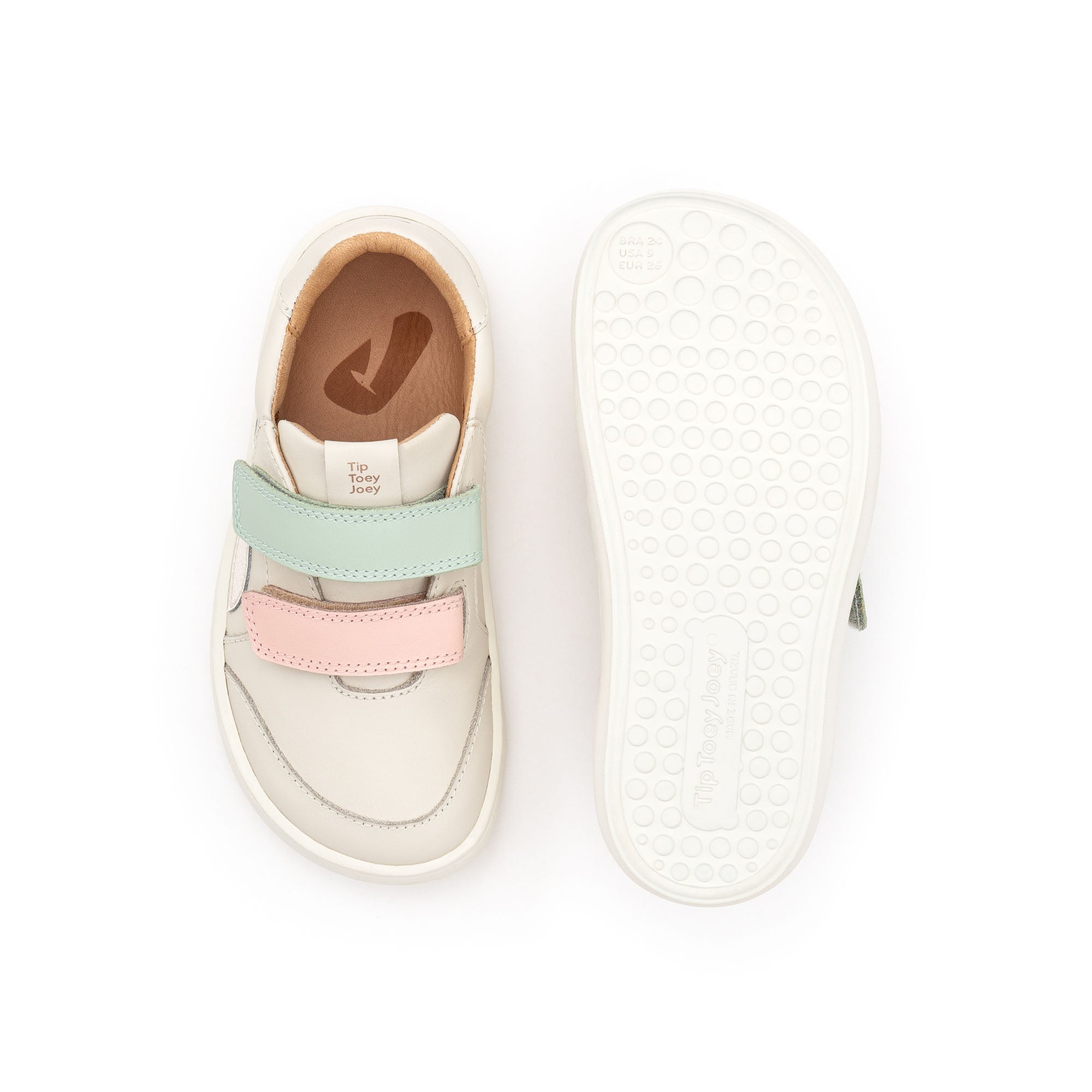 Calzado Infantil Barefoot Tip Toey Joey Landy Beige Candy Colors