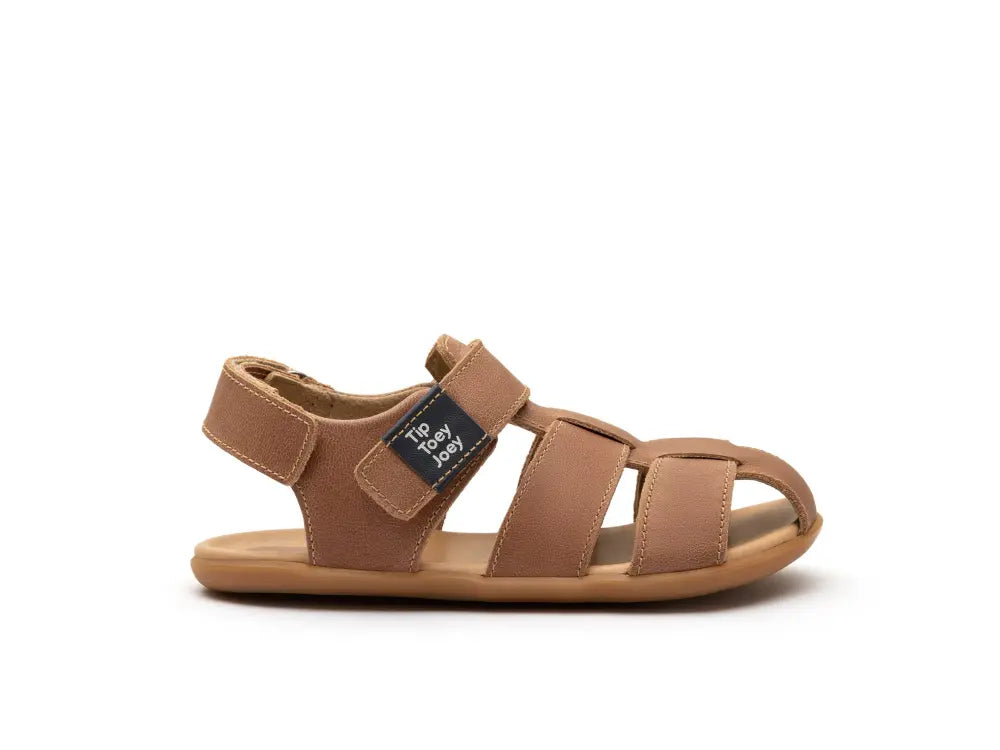 Sandalia Infantil Barefoot Tip Toey Sand Marrón
