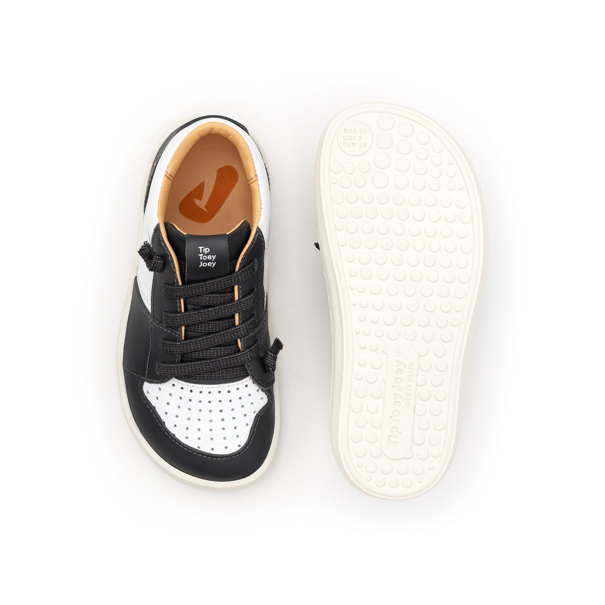 Calzado Barefoot Tip Toey Joey Ollie Negro/Blanco 4