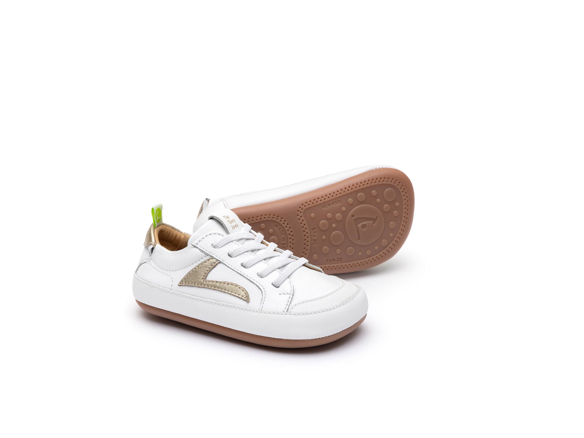 Calzado Bebé Barefoot Tip Toey Joey Ground Blanco Champagne6