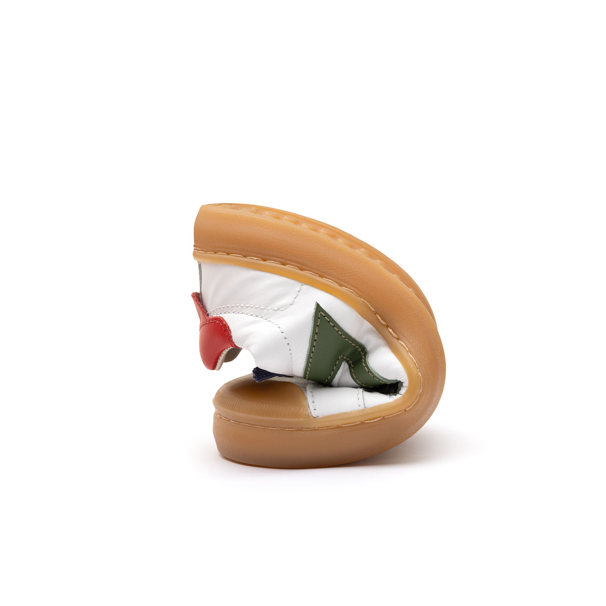 Calzado Infantil Barefoot Tip Toey Joey Ground Blanco Rojo y verde 7