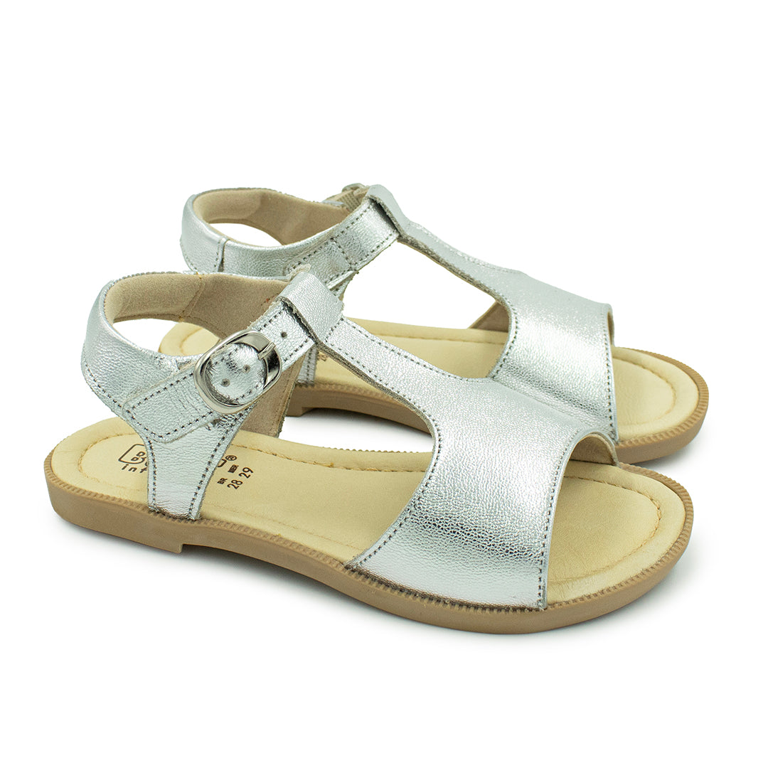 Sandalia Blue Infantis Estelinha Plateada