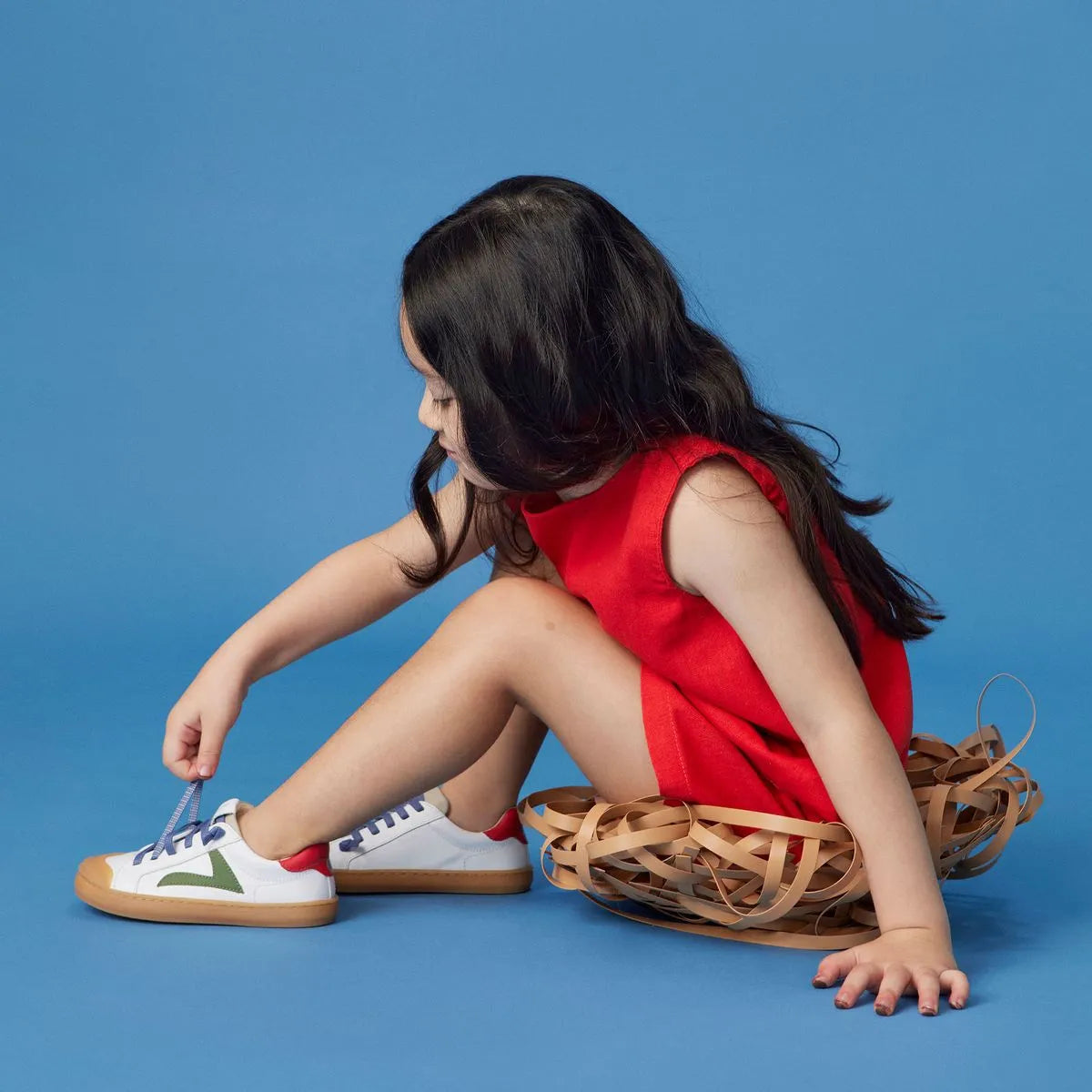 Calzado Infantil Barefoot Tip Toey Joey Ground Blanco / Verde / Rojo