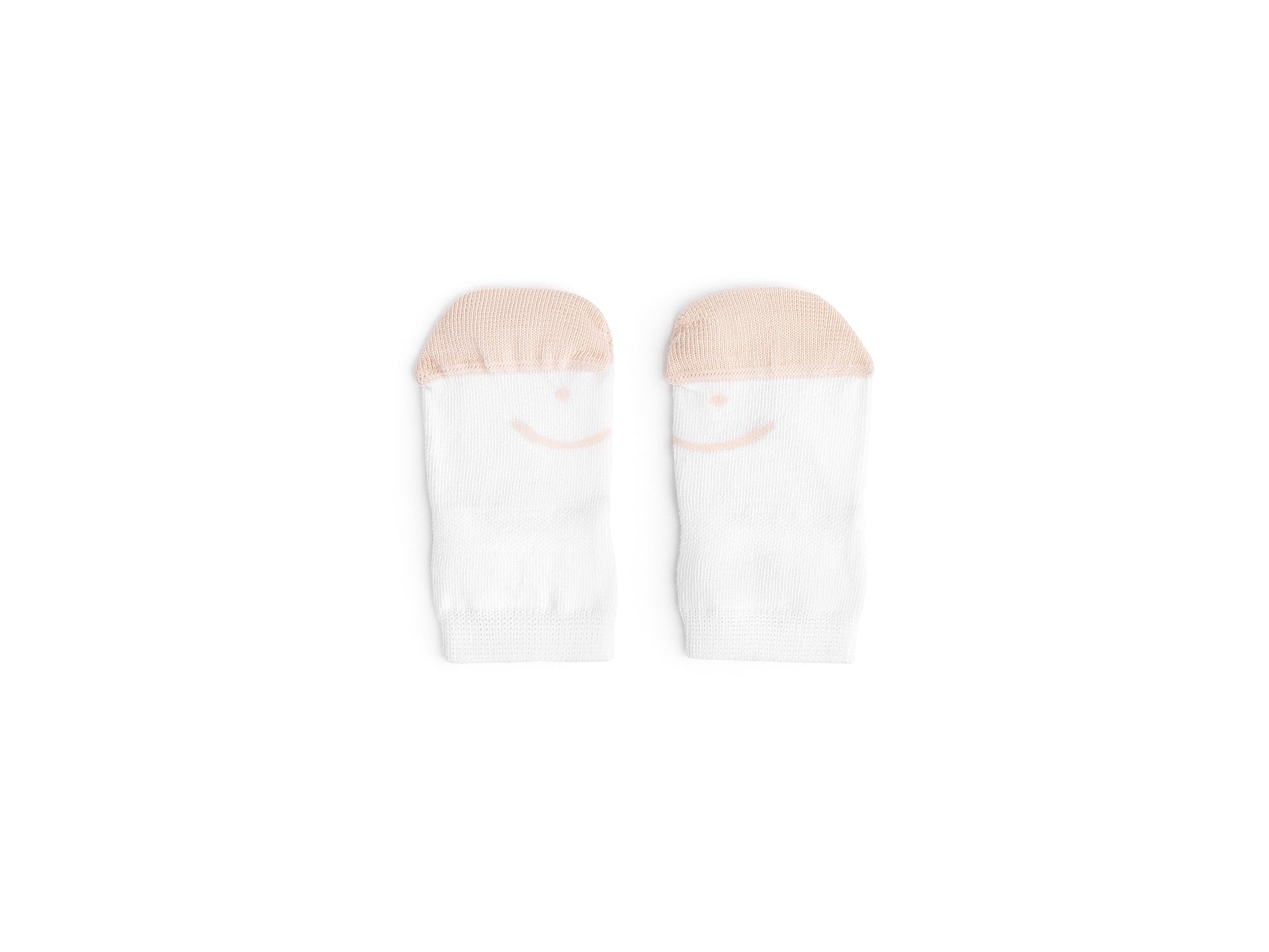 Kit 3 Pares de Medias Barefoot Tip Toey Joey Smile Off White Bebe