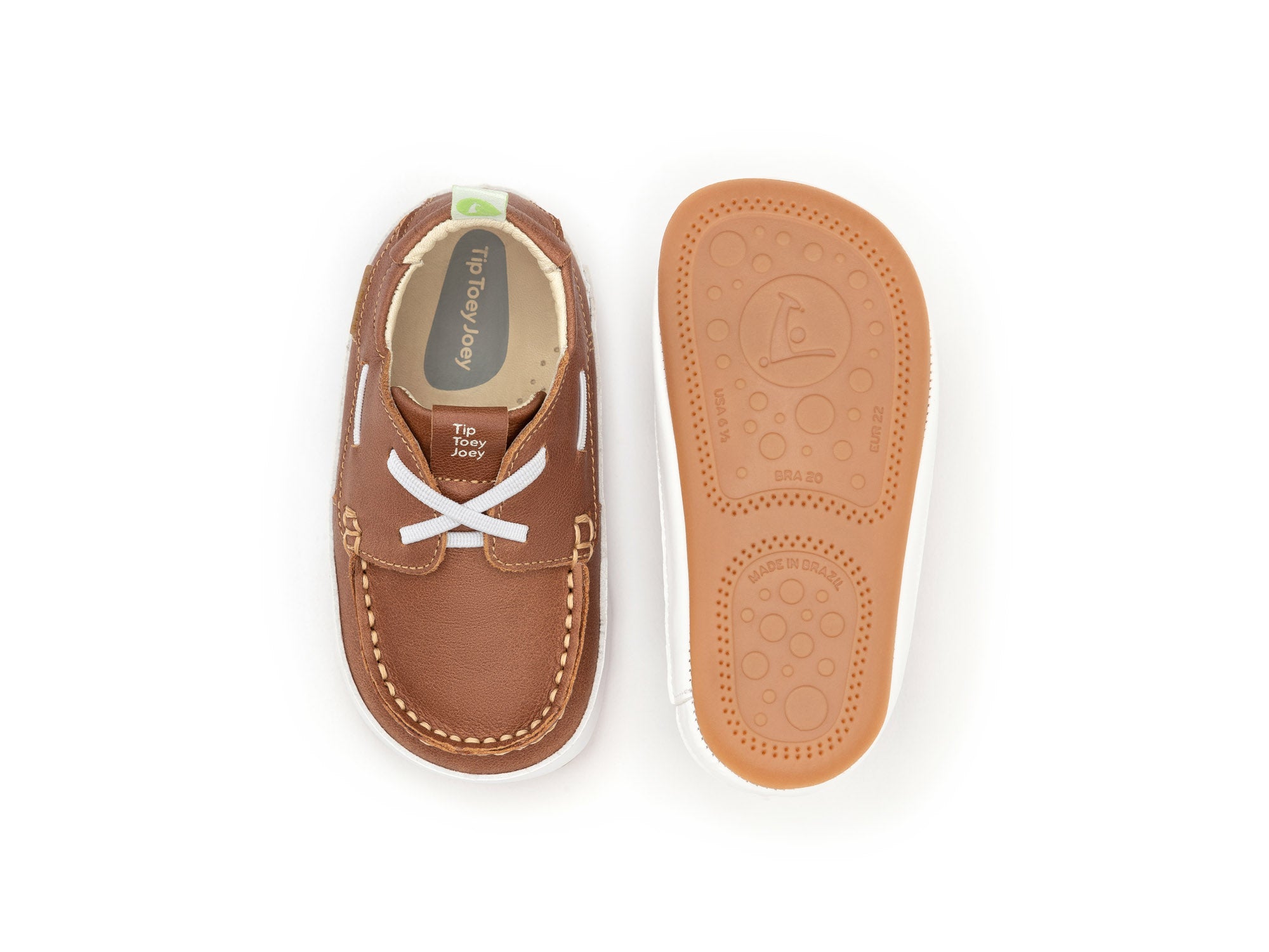 Mocasín Bebé Barefoot Tip Toey Joey Boaty Marrón4