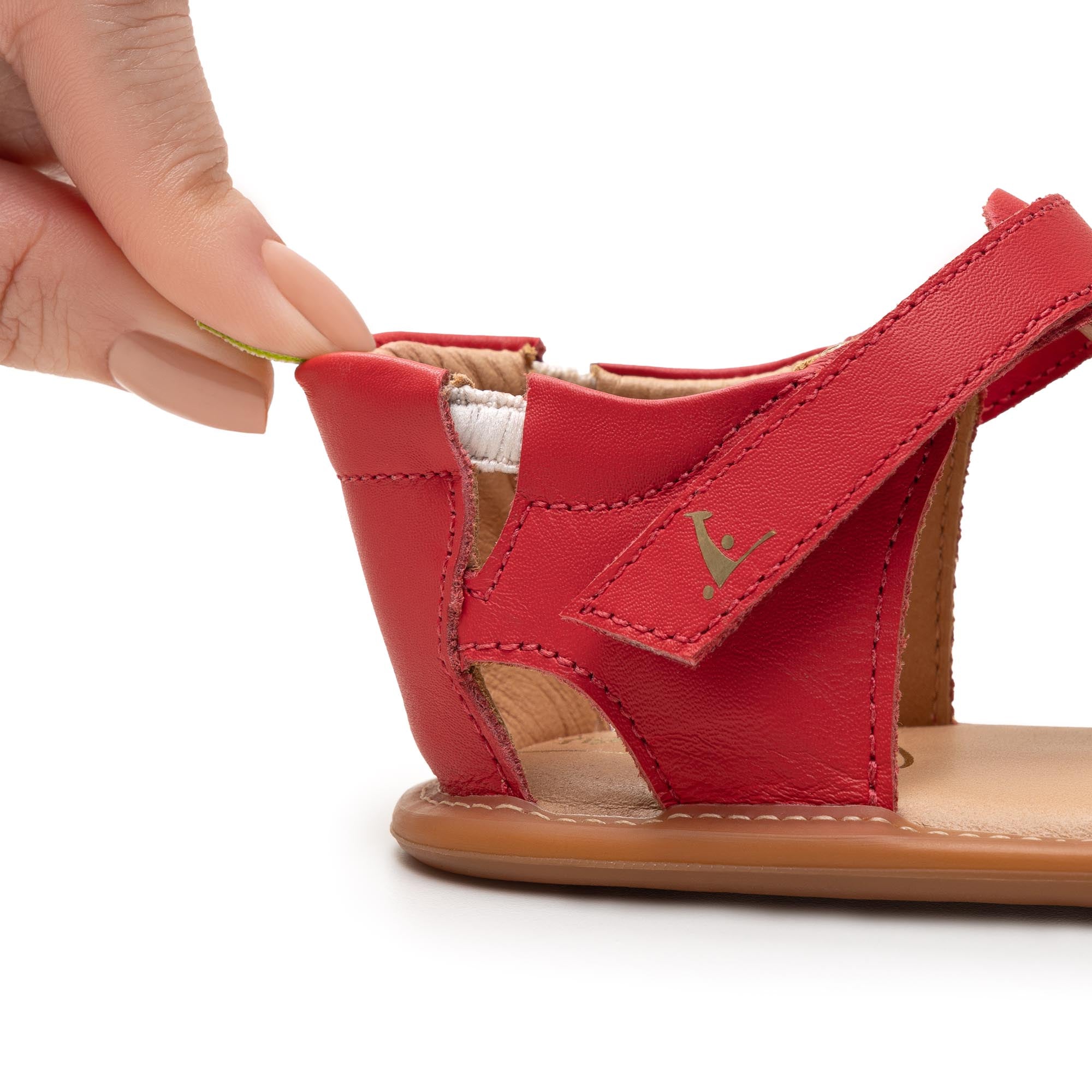Sandalia Barefoot Tip Toey Joey Athena Roja5