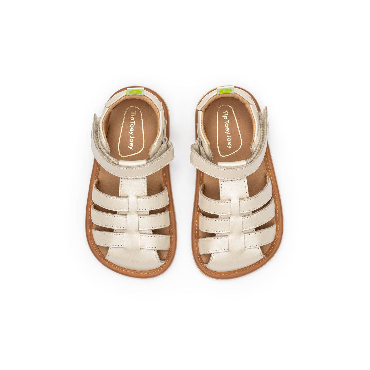 Sandalia Bebe Barefoot Tip Toey Joey Minty Beige 3