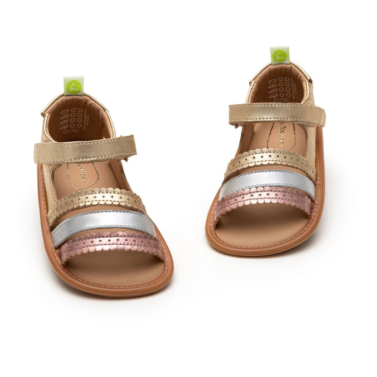 Sandalia Bebé Barefoot Tip Toey Joey Coil Dorada