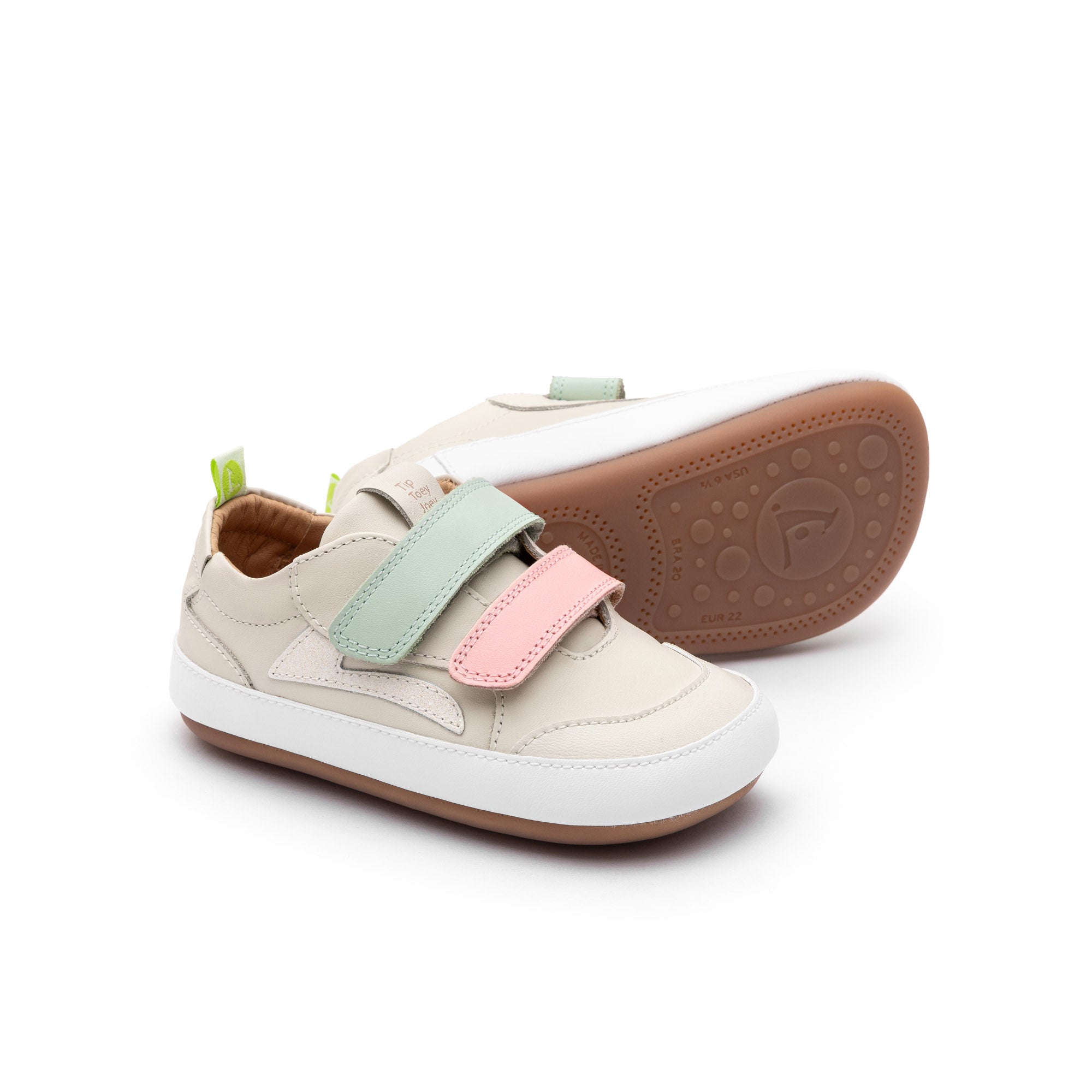 Calzado Bebé Barefoot Tip Toey Joey Landy Beige Candy Colors