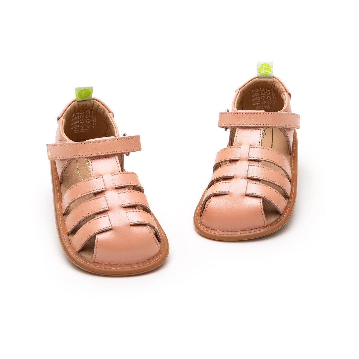 Sandalia Bebe Barefoot Tip Toey Joey Minty Coral