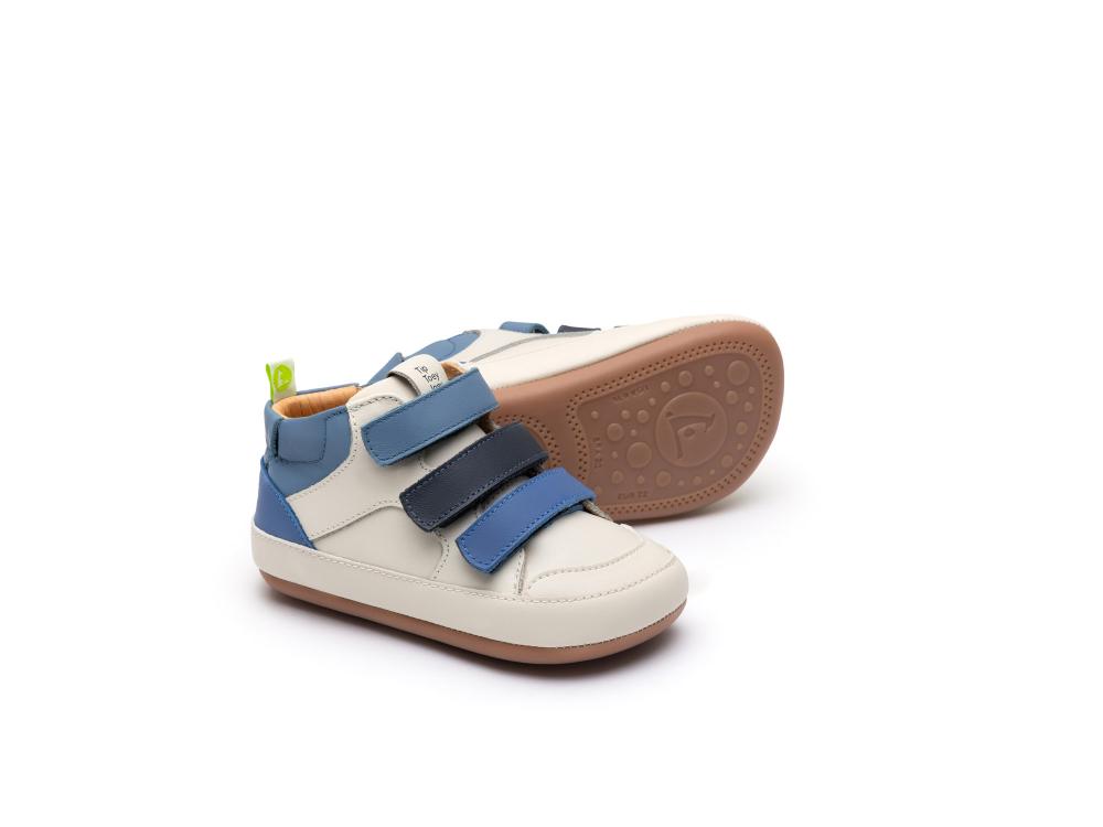 Bota Bebé Barefoot Tip Toey Joey Metropoly Azul