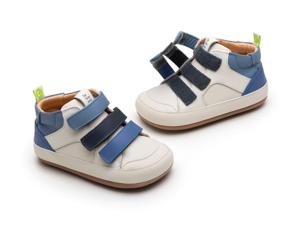 Bota Bebé Barefoot Tip Toey Joey Metropoly Azul