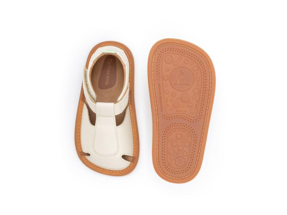 Sandalia  Bebé Barefoot Tip Toey Joey Parky Crema