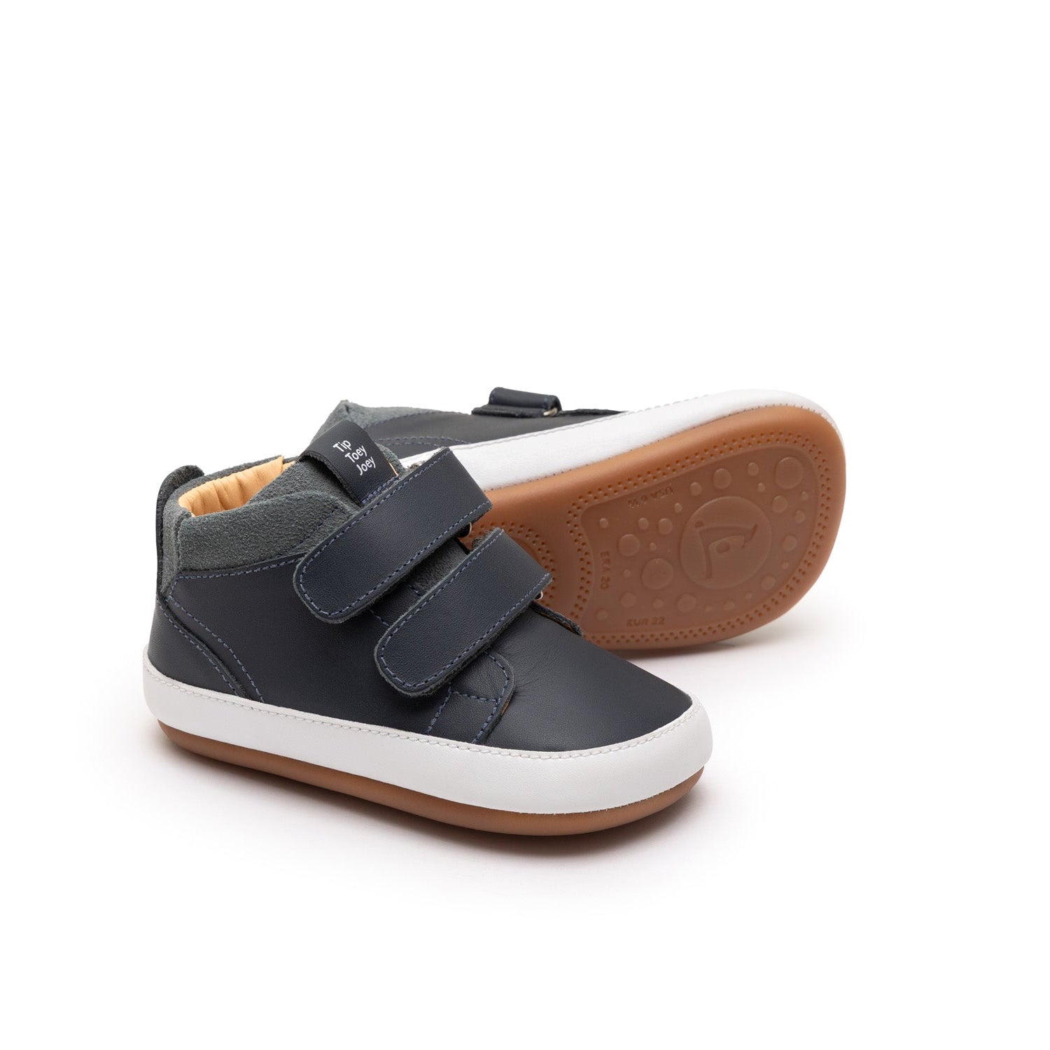 Bota Bebe Barefoot Tip Toey Joey Marino Gamuza 6