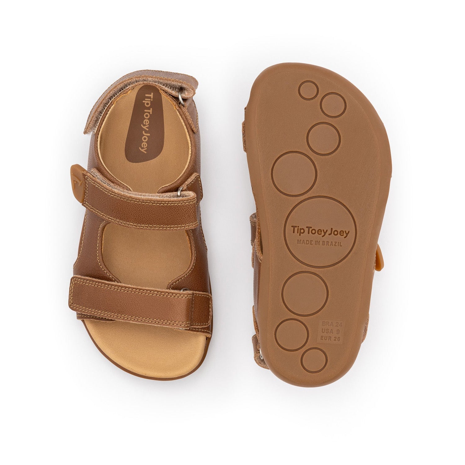 Sandalia Infantil Barefoot Tip Toey Joey Explorer Marrón