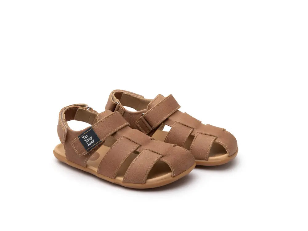 Sandalia Infantil Barefoot Tip Toey Sand Marrón