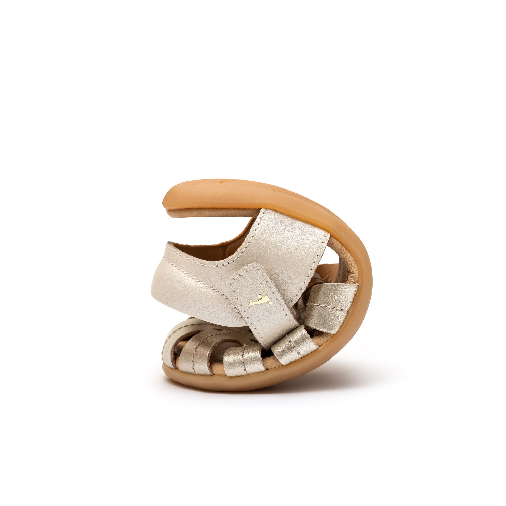 Sandalia Infantil Barefoot Tip Toey Joey Tropical Metálica