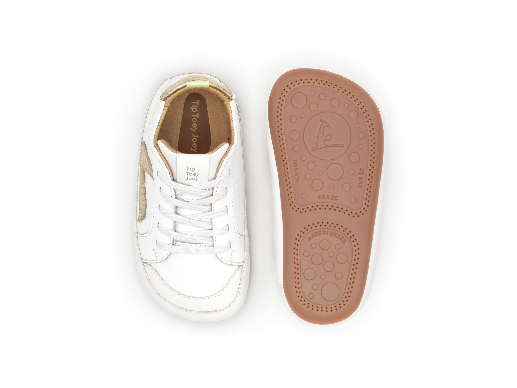 Calzado Bebé Barefoot Tip Toey Joey Ground Blanco Champagne7