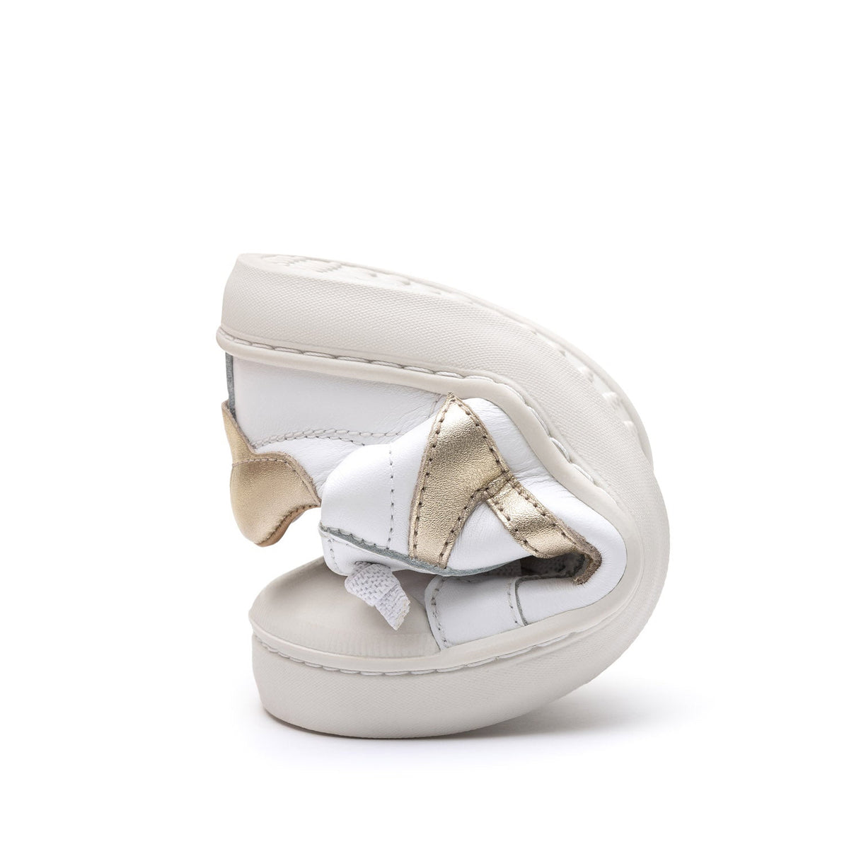 Calzado Infantil Barefoot Tip Toey Joey Ground Blanco Dorado 4