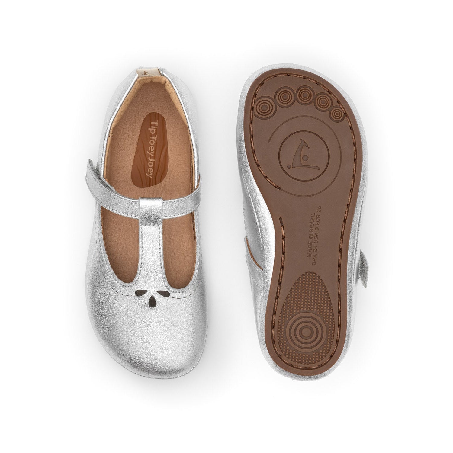 Chatita  Barefoot Tip Toey Joey Dainty Plateada 3