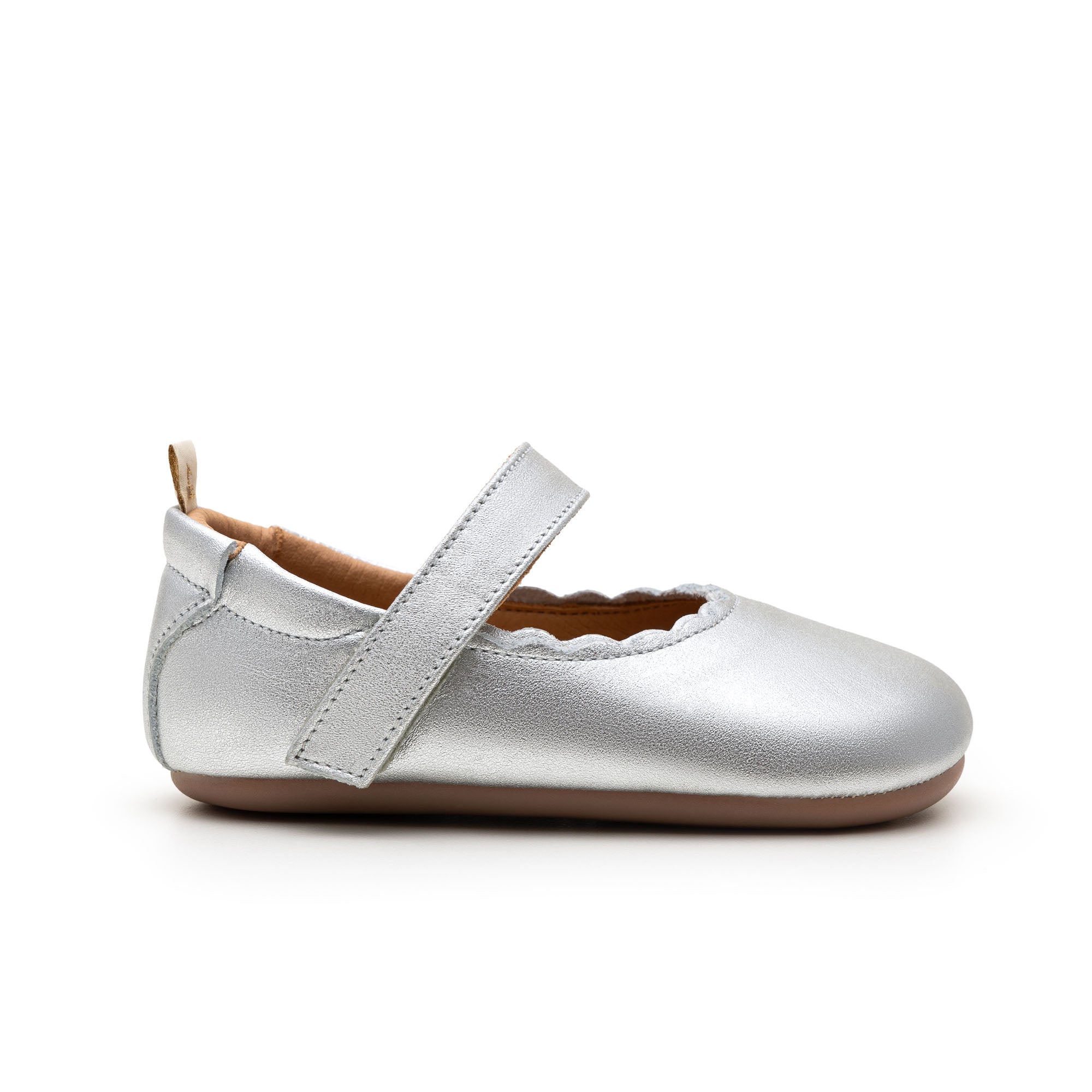 Chatita Bebe Barefoot Tip Toey Joey Roundy Silver 3