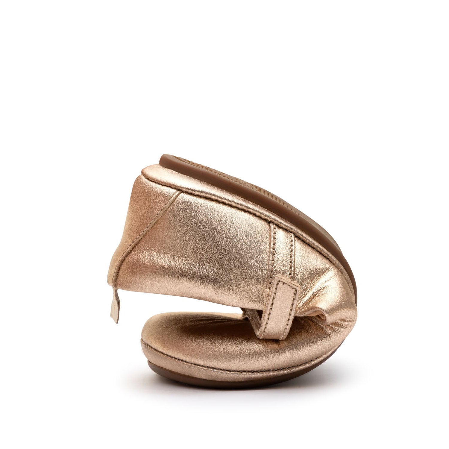 Chatita Infantil Barefoot Tip Toey Joey Marie Metalic Salmon 3