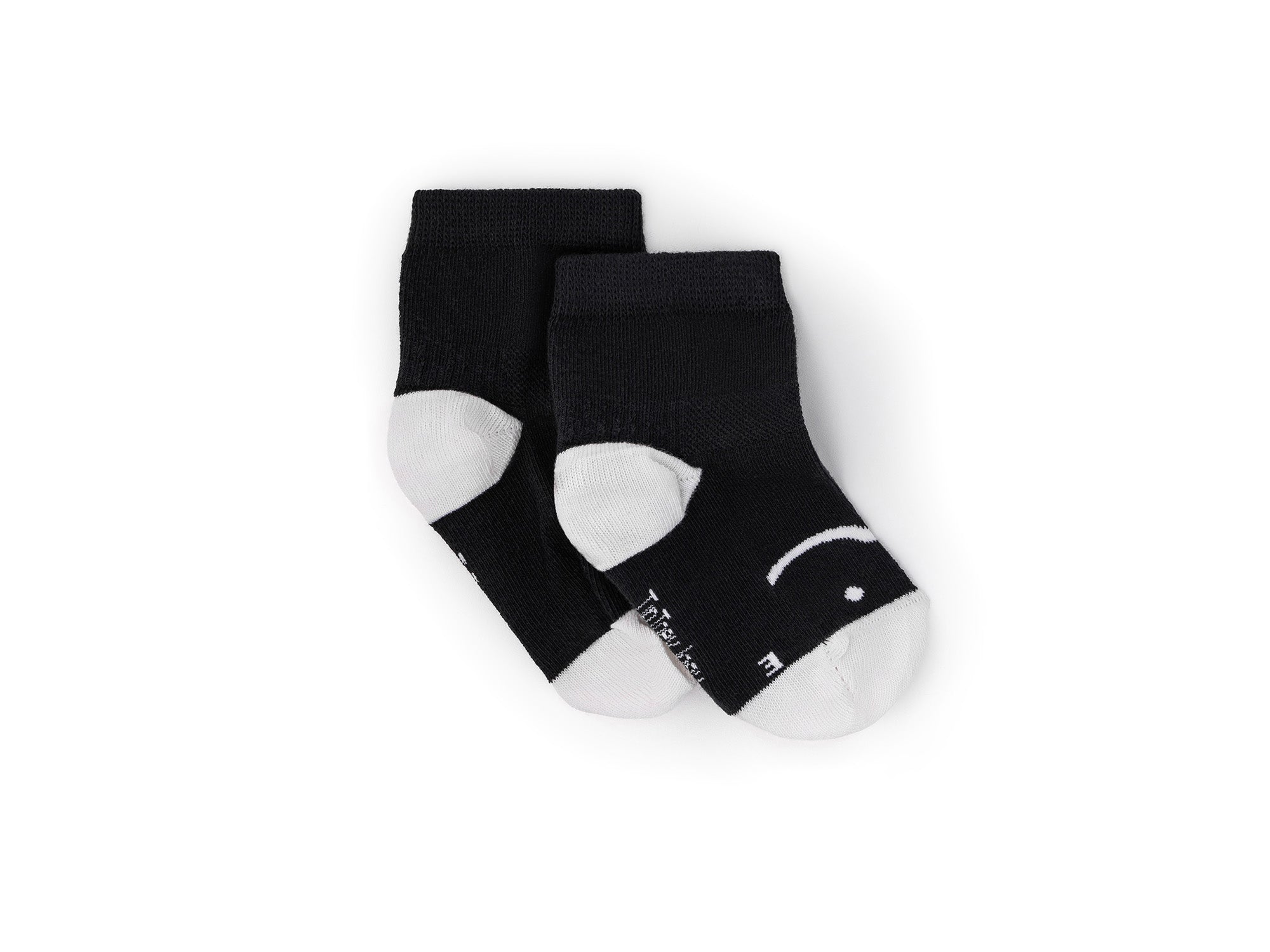 Kit 3 Pares de Medias Barefoot Tip Toey Joey Smile Negra y Blanca 4