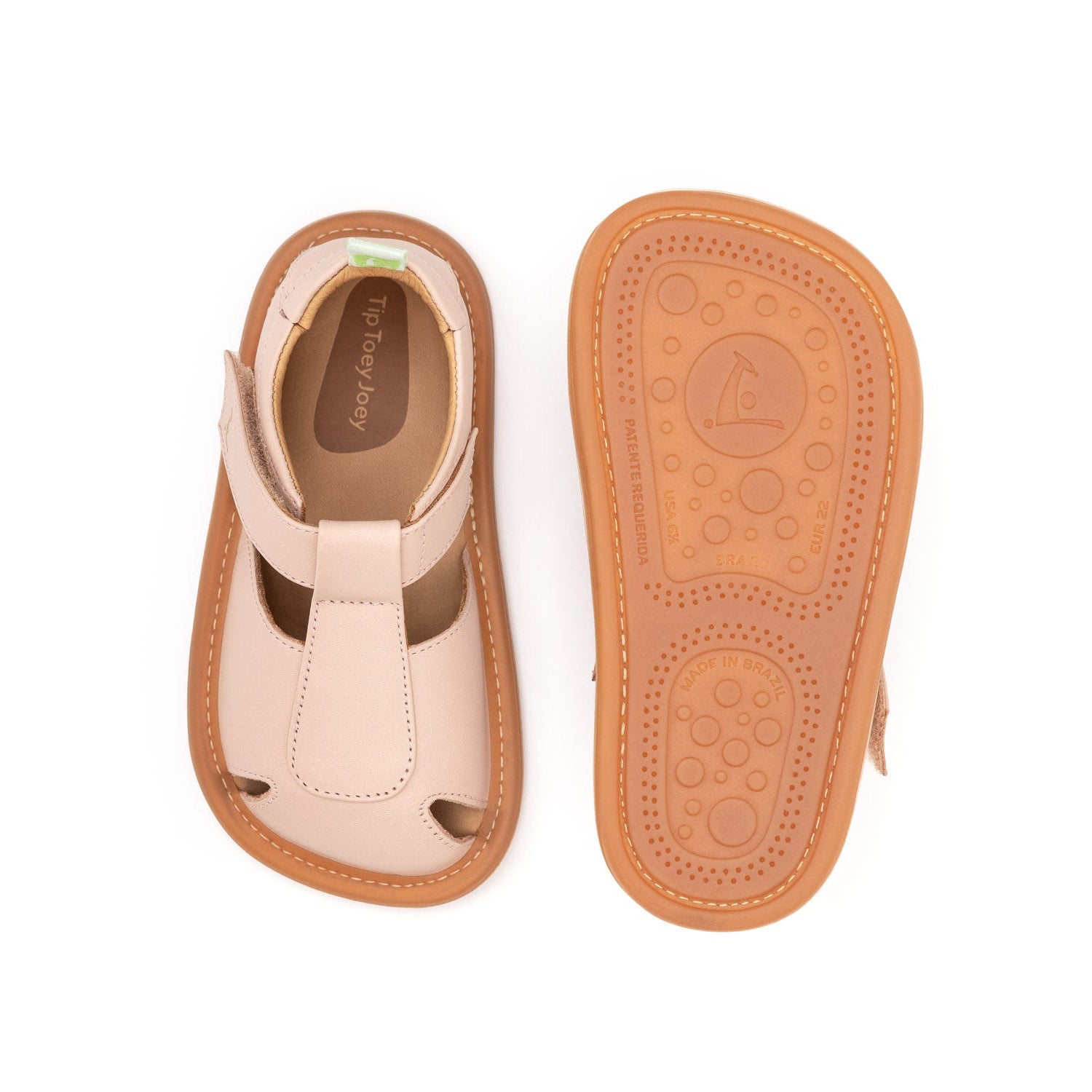 Sandalia Bebe Barefoot Tip Toey Joey Parky Rosada