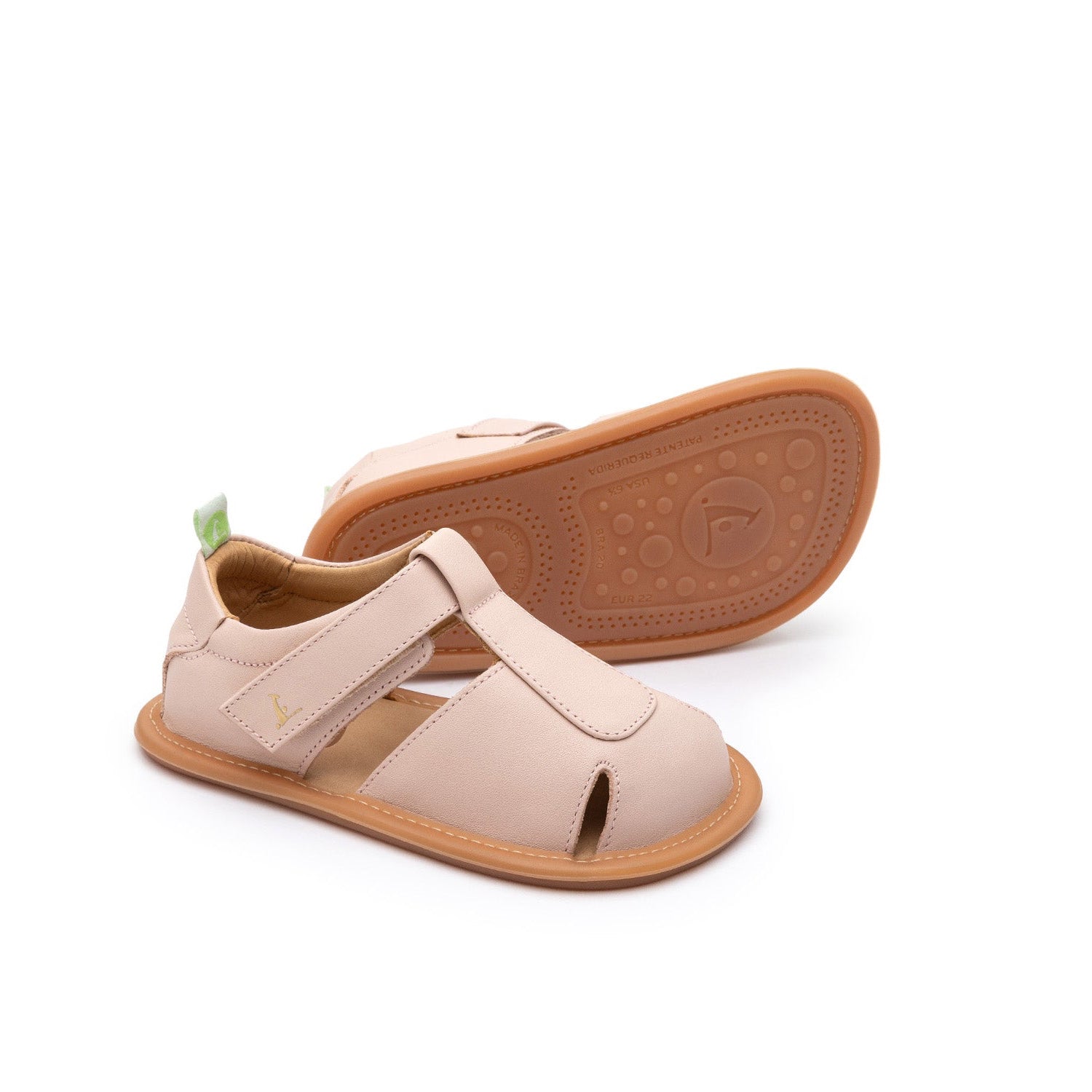 Sandalia Bebe Barefoot Tip Toey Joey Parky Rosada 4 6