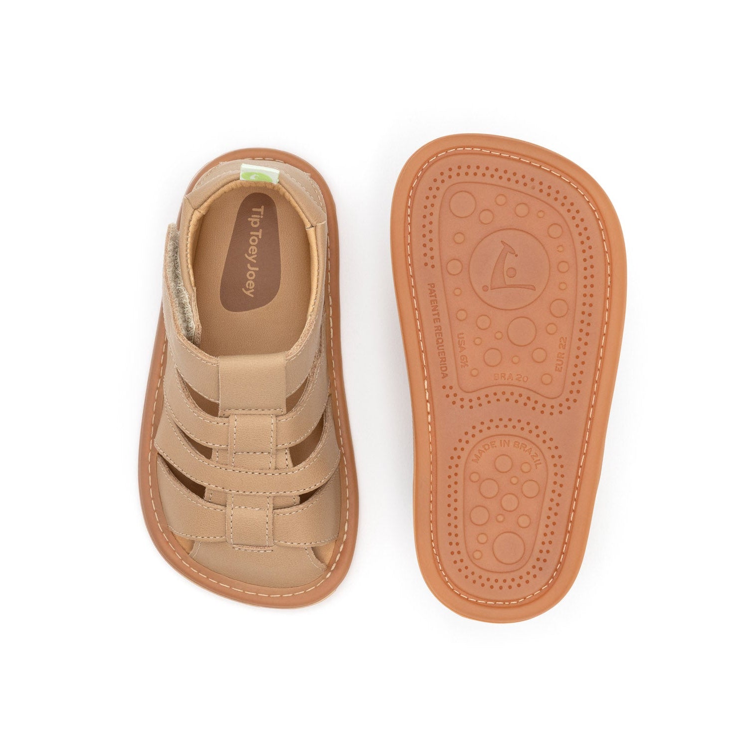 Sandalia Bebe Barefoot Tip Toey Joey Sandy Sand 4