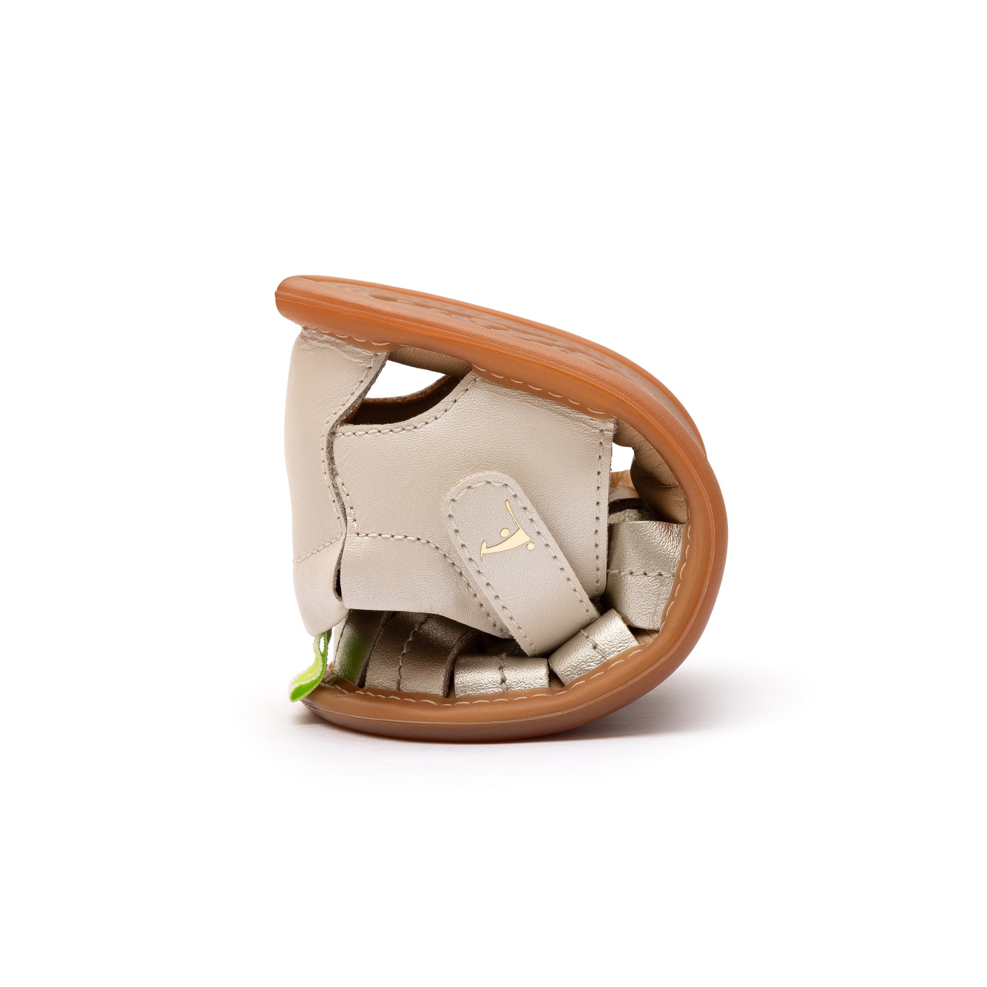 Sandalia Bebe Barefoot Tip Toey Joey Tropically Dorado Suave 5